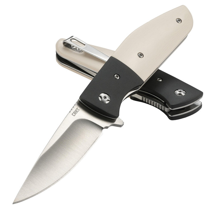 Columbia River Knife & Tool Crkt Curfew White 3.10" Plain Edge 