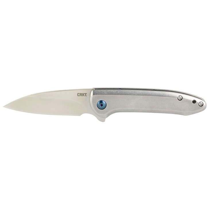 Columbia River Knife & Tool Crkt Delineation Silver 2.94" Plain 