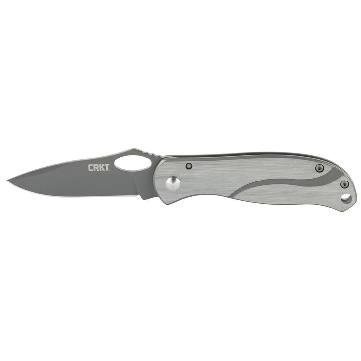 Columbia River Knife & Tool Crkt Pazoda 2.74" Plain Edge Sil/blk 