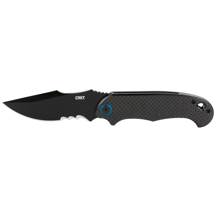 Columbia River Knife & Tool Crkt P.s.d. Black W/veff Serra 3.63 