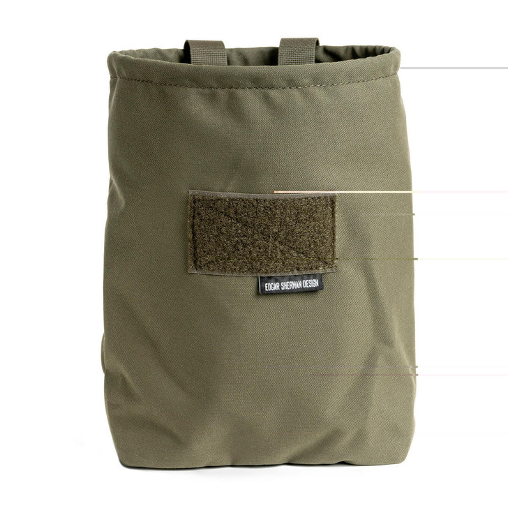 Edgar Sherman Design Esd Sap Bucket Dump Pouch Ranger Grn 