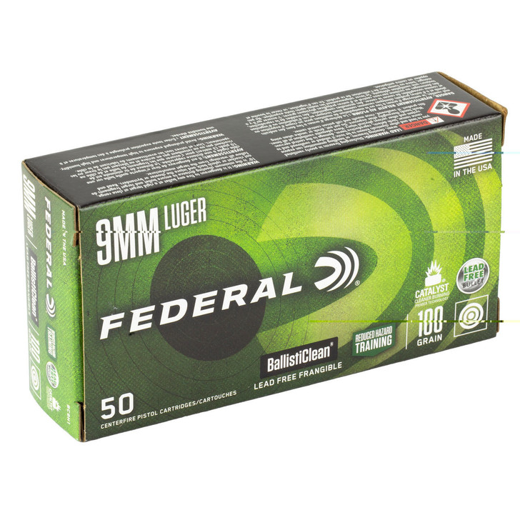 Federal Fed Ballisticlean 9mm 100gr 50/1000 