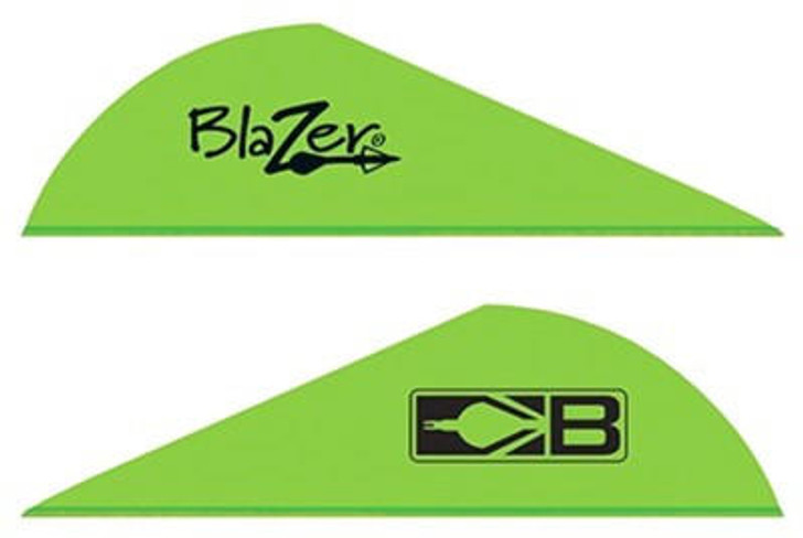  Bohning Blazer Vanes - 2" Solid Neon Green 100pk 