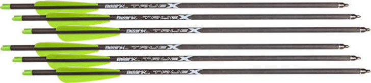 Bear Archery Bear-x Truex Crossbow Bolts - 20" Carbon 6pk 