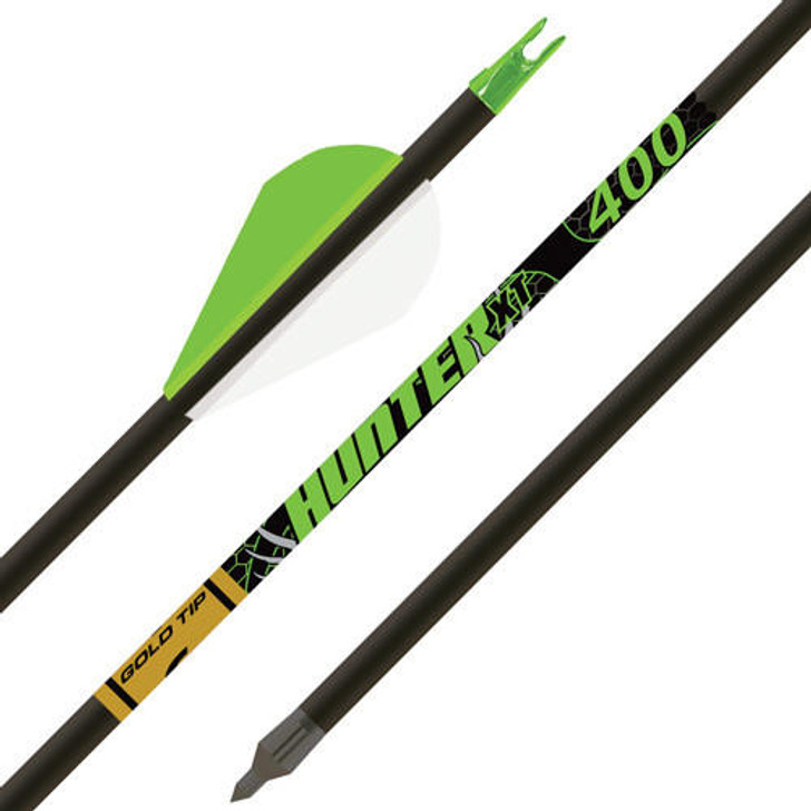  Gold Tip Arrow Hunter Xt 400 - 2" Raptor Vanes 1/2doz 