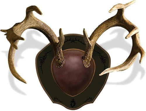  Mountain Mike's Deer Antler - Rack Plaque W/shed Spreader 