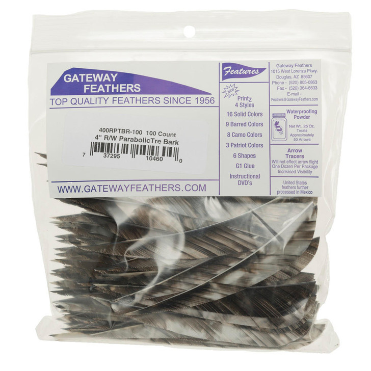  Gateway Tre-bark Feathers Tre-bark 4 In. Rw 100 Pk. 