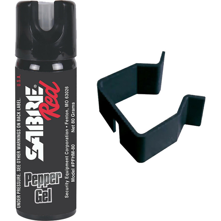  Sabre Red Home Protection Pepper Gel Kit Black With Wall Mount 2.5 Oz. 