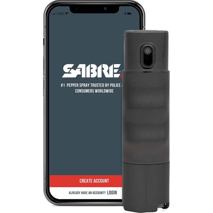  Sabre Red Smart Bluetooth Pepper Spray Black 