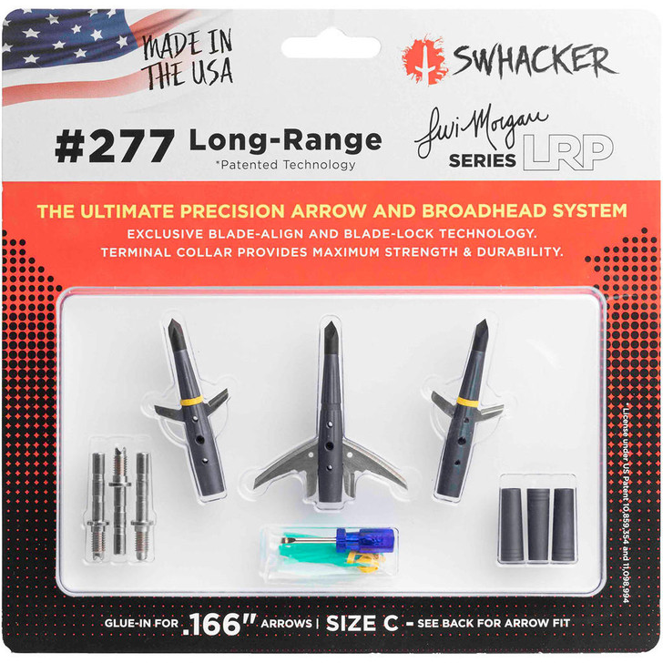  Swhacker Lrp Broadhead Kit 2 Blade .166 In. Size C 3 Pk. 