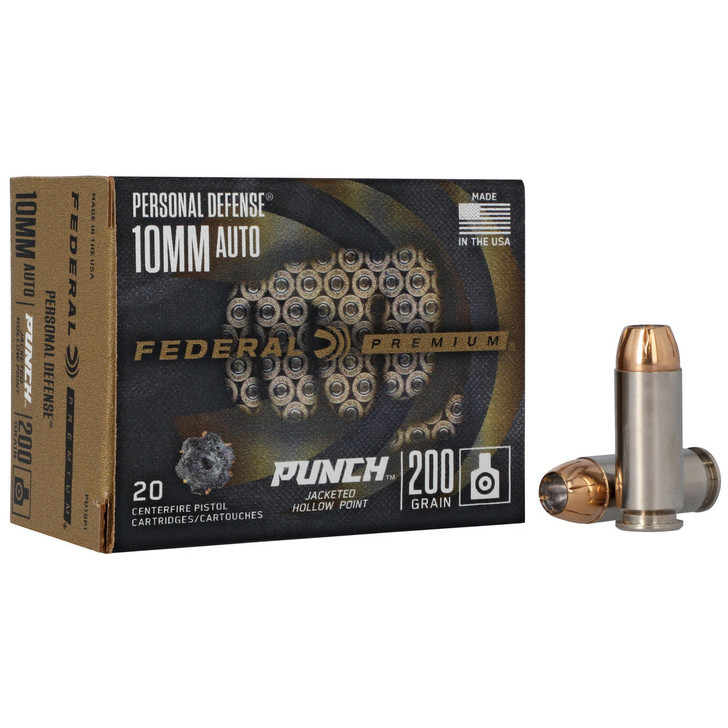 Federal Fed Prm Punch 10mm 200gr Jhp 20/200