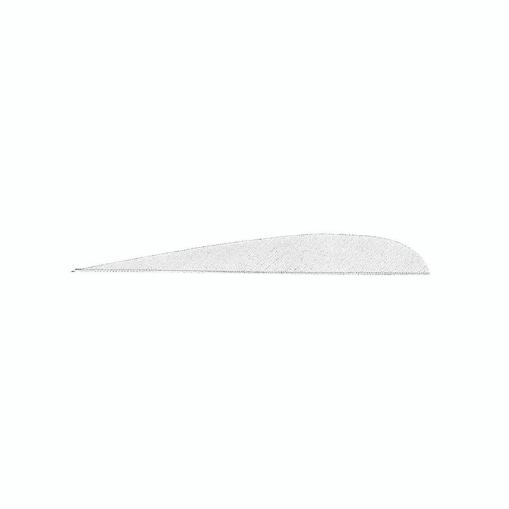  Gateway Parabolic Feathers White 4 In. Rw 100 Pk. 