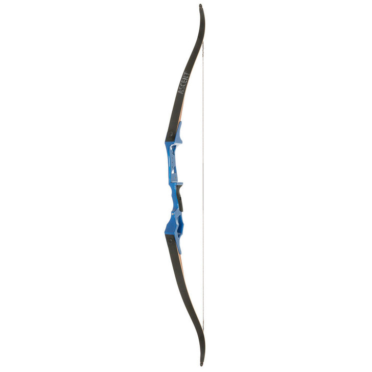  October Mountain Ascent Recurve Bow Blue 58 In. 35 Lbs. Rh 