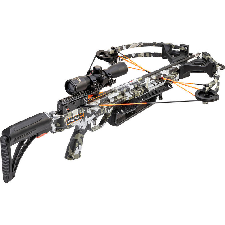  Wicked Ridge Rampage Xs Crossbow Package Rope Sled Peak Camo 