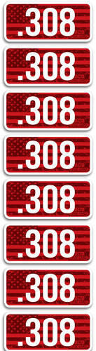  Mtm Ammo Caliber Labels .308 - 8-pack 