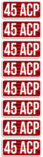  Mtm Ammo Caliber Labels .45acp - 8-pack 