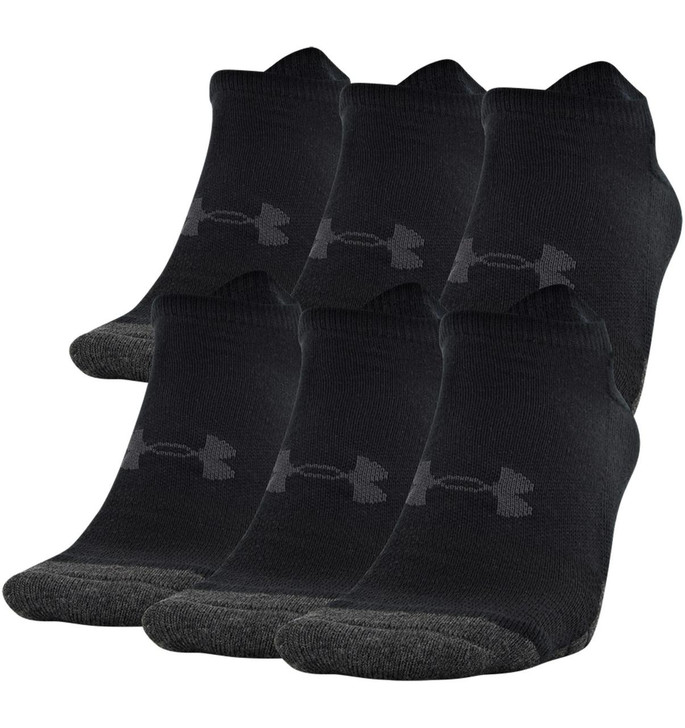 Under Armour Unisex UA Performance Tech No Show Socks 6-Pack 