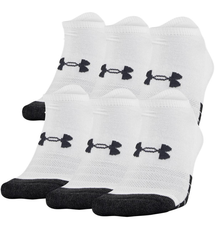 Under Armour Unisex UA Performance Tech No Show Socks 6-Pack 