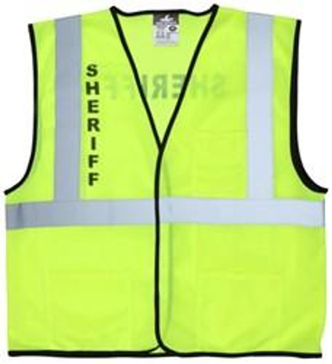 Mcr Safety Hi Vis Reflective Lime Safety Vest 