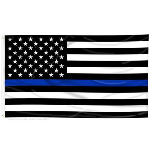 Thin Blue Line Thin Green Line American Flag, 3 x 5 Ft 
