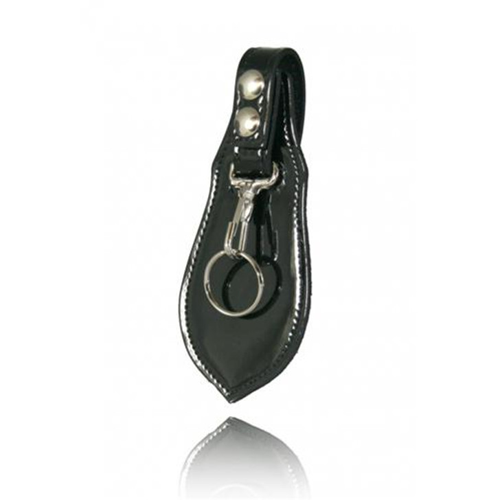 Boston Leather Deluxe Key Holder With Protective Flap 