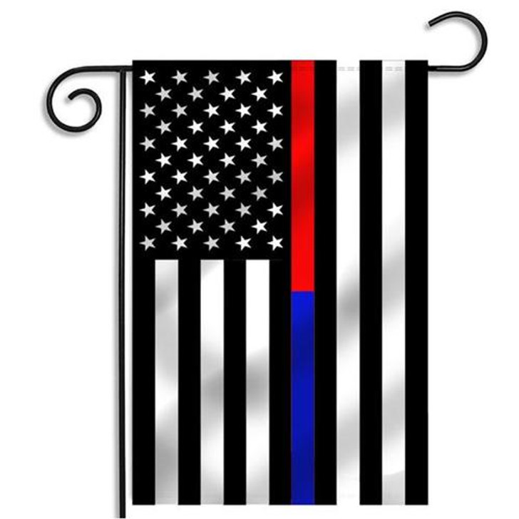 Thin Blue Line NYPD Garden Flag, 12 x 18 Inches 