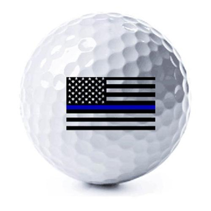 Thin Blue Line 3 Pack - Thin Blue Line American Flag Golf Balls 