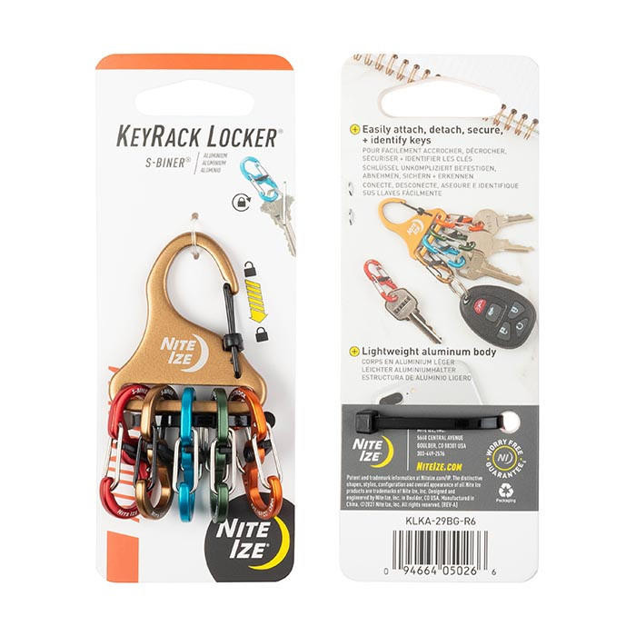 Nite-ize Keyrack Locker S-biner Aluminum - Assorted Colors 
