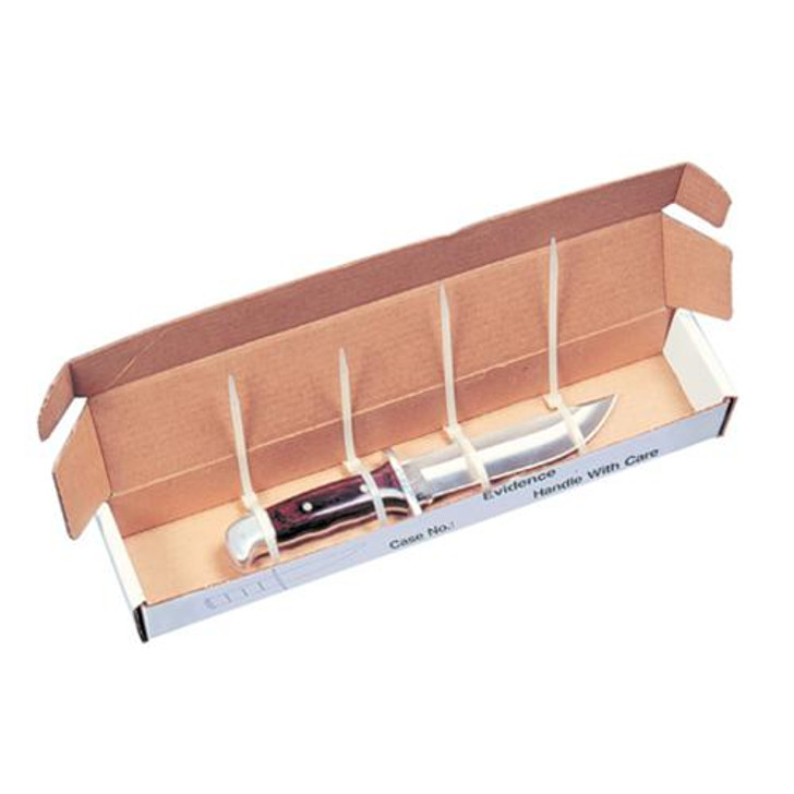 Sirchie Knife Evidence Boxes (16'' X 3'' X 2'') - Set Of 25 