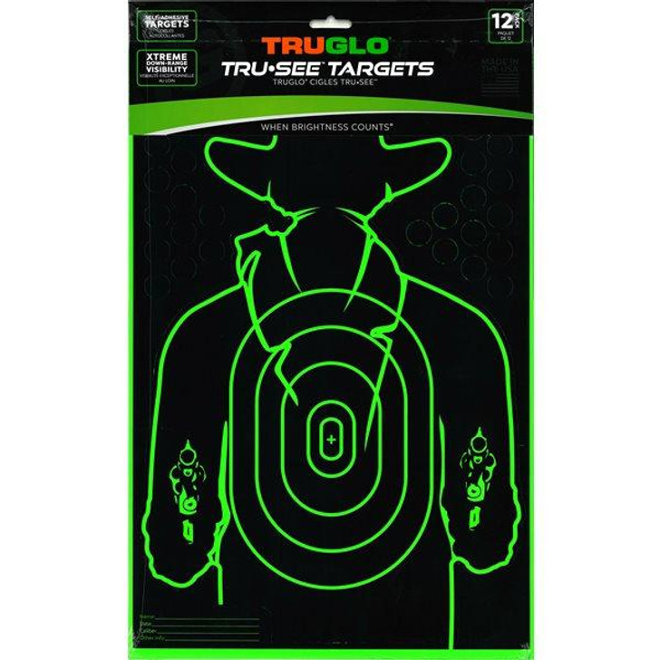 Truglo Tru-see Gunslinger Target 12x18 - 12 Pack 