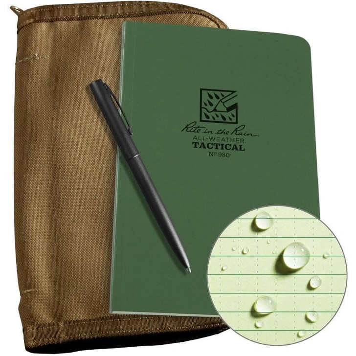 Rite In The Rain Field Book Kit - Green Book / Tan Cover 