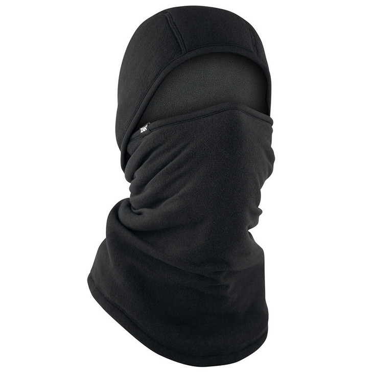 Zan Headgear Zan Balaclava Sportflex Series Low Pile Fleece Black 