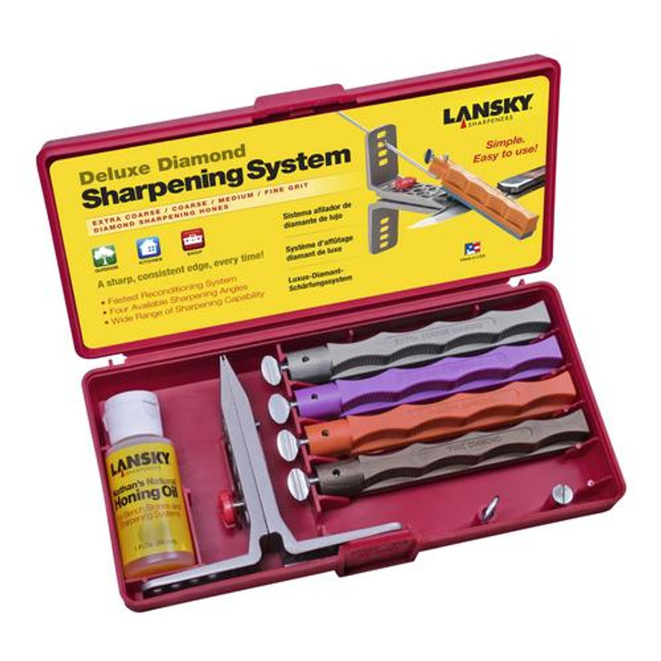 Lansky Sharpeners 4-stone Deluxe Diamond System 