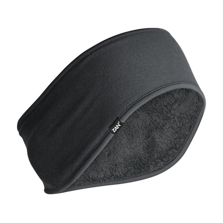 Zan Headgear Ear Headband Sportflex High Pile Fleece - Black 