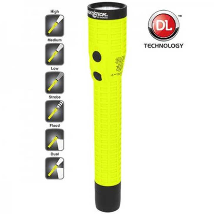 Nightstick Intrinsically-safe Rechargeable Dual-light Flashlight W/magnet 