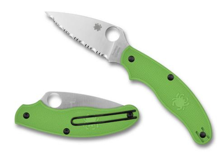 Spyderco Uk Penknife Salt Green Lc200n - Plain Edge 