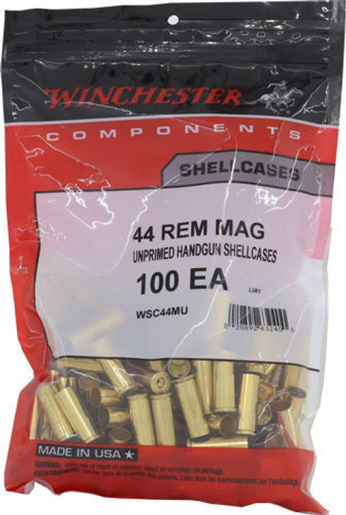  Winchester Unprimed Cases - 44 Rem Mag 100pk 20bx/cs 