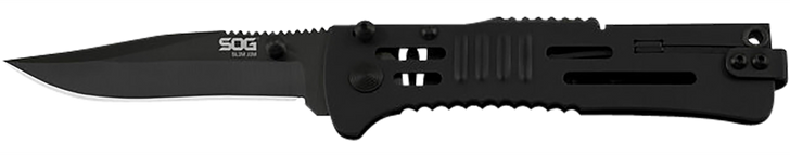 Sog Knife Slim Jim Black Tini - Black Clip Point 3.18" Blade