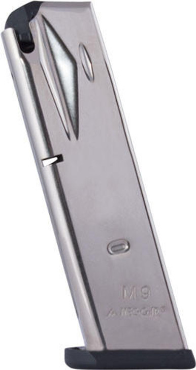 Mecgar Mec-gar Magazine Beretta 92fs - 9mm Luger 15rd Nickel 