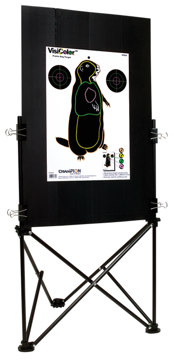 Champion Paper Target Holder - Stand W/carrying Case Black