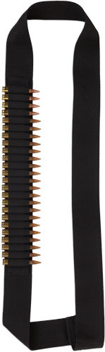 Bulldog Rifle Ammo Bandolier - Holds 24 Cart 2" Webbing Blk