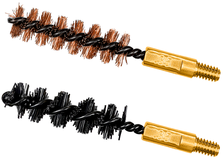 Otis Bore Brush .35 Cal 2-pk - 1-nylon 1-bronze 8-32 Thread