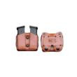 Desantis Double Mag Pouch Owb - Leather Fits Glock 43 Tan
