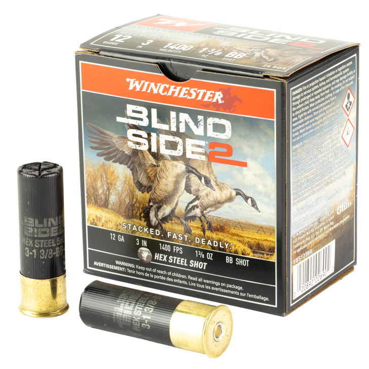 Winchester Blind Side 2 12ga. - 3" 1-3/8oz #bb 25rd 10bx/cs