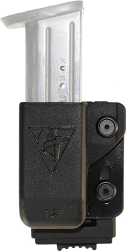 Comp-tac Single Mag Pouch Plm - Clip Lsc #12 M&p 9/40 Black!