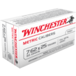 Winchester 7.62x25 Tokarev - 85gr Fmj Rn 50rd 30bx/cs