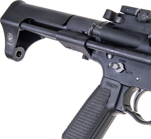 Troy Stock Socc 5.56 Blk - Airborne Stock Black