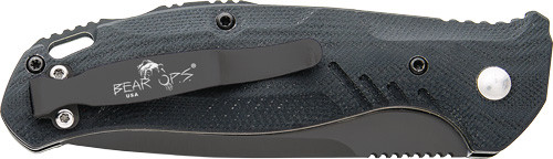 Bear Ops Bold Action Push Bttn - Auto 3" Black/black