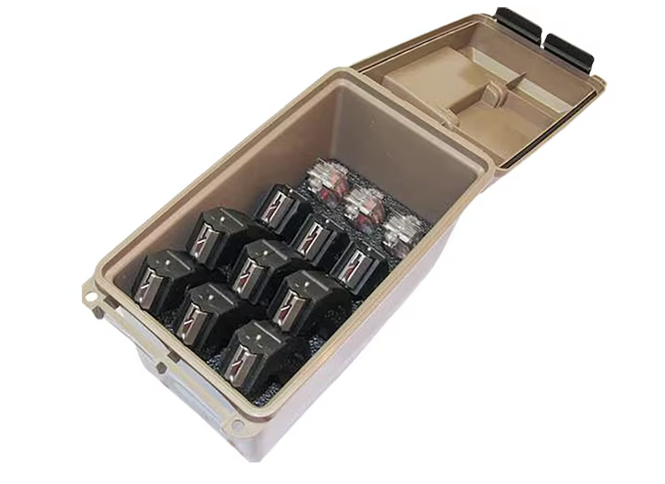 Mtm 10/22 Extended Mag Can - Dark Earth Holds 12 10/22 Mags