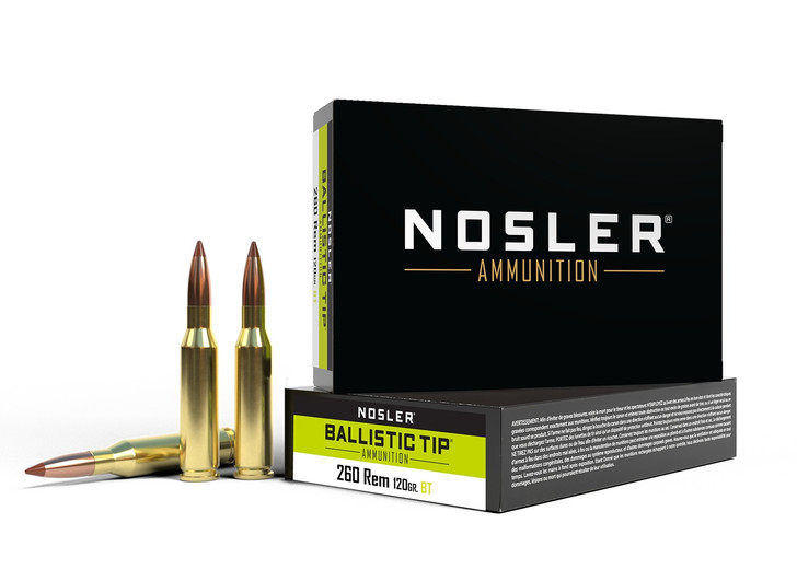Nosler Bt 260 Rem 120gr - Ballistic Tip 20rd 10bx/cs
